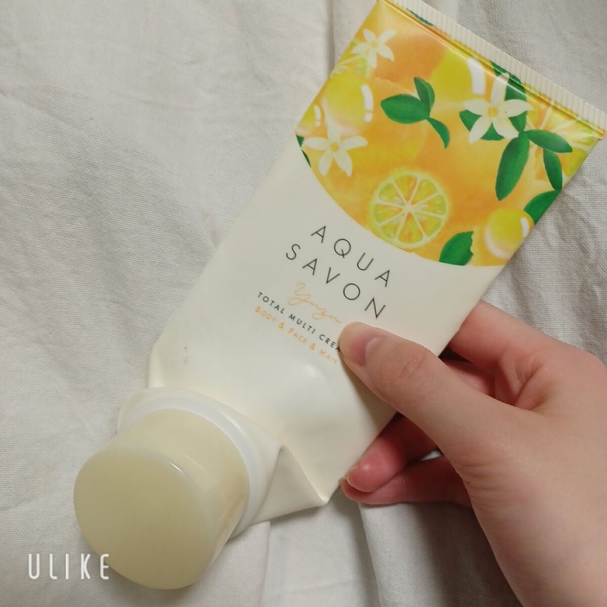 トータルマルチクリーム ゆずの香り 22a/アクアシャボン/ボディクリームを使ったクチコミ(1枚目)
