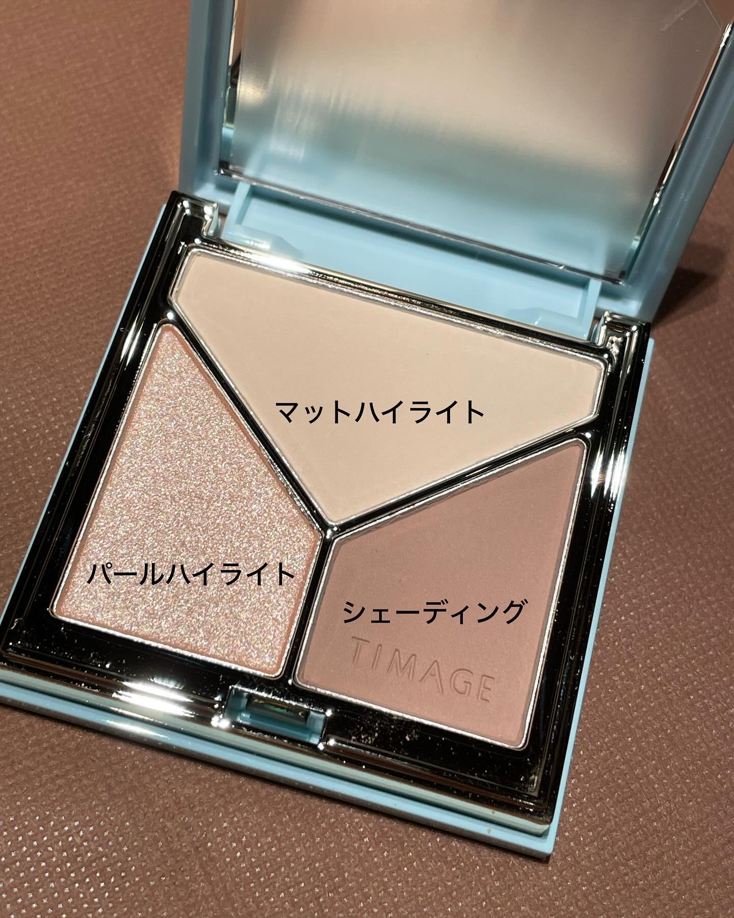 ハイライトシェーディングパレット/TIMAGE/パウダーハイライトを使ったクチコミ（2枚目）