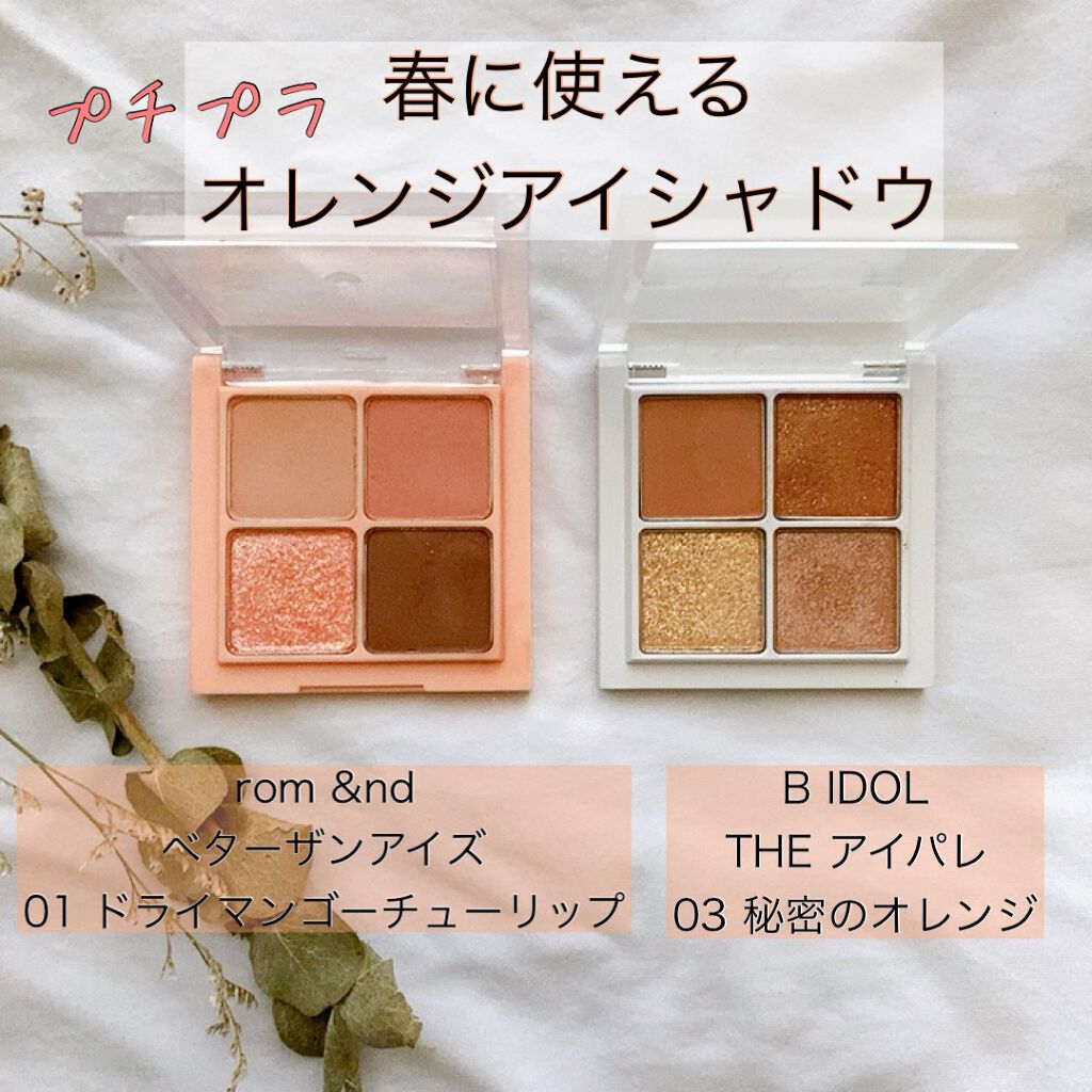 ベターザンアイズ/rom&nd/アイシャドウパレットを使ったクチコミ(1枚目)