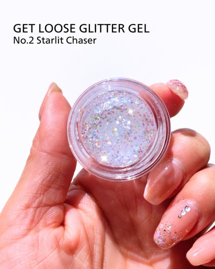 ゲットルーズグリッタージェル/unleashia/グリッターを使ったクチコミ(4枚目)