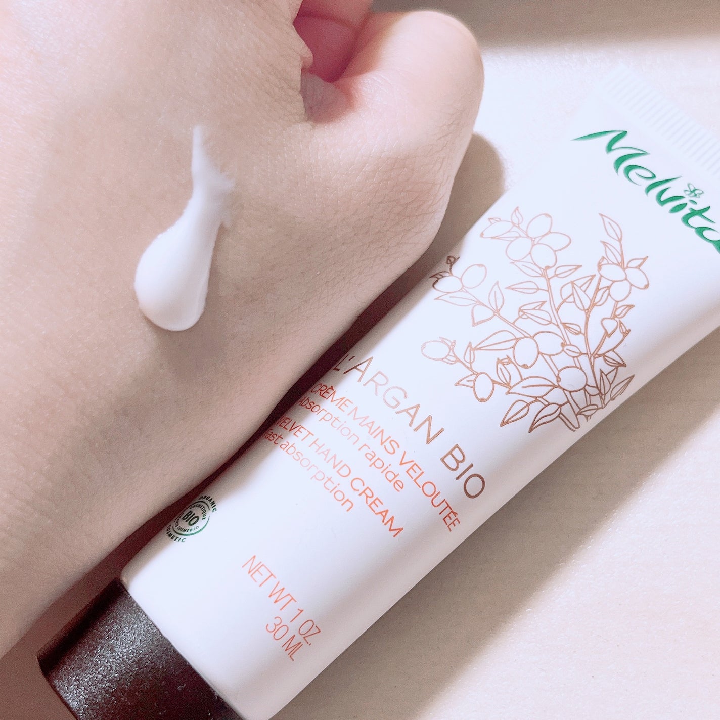 アルガンビオ オイルイン ハンドクリーム/Melvita/ハンドクリームを使ったクチコミ(2枚目)