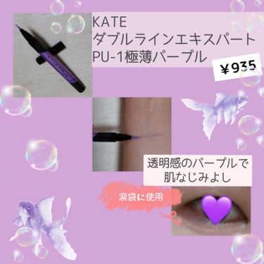 ダブルラインエキスパート(血色陰影カラー)/KATE/リキッドアイライナーを使ったクチコミ（2枚目）