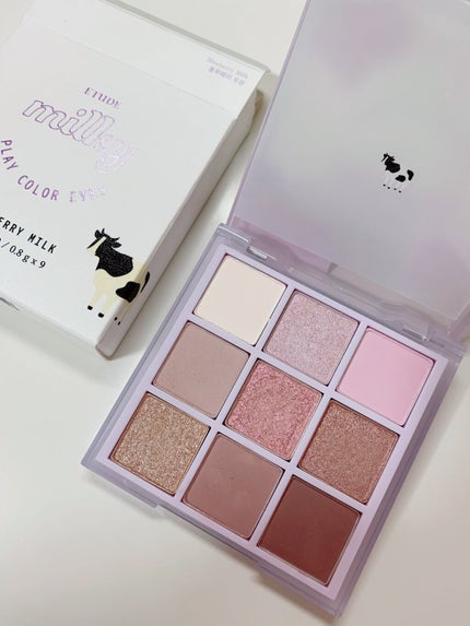 プレイカラーアイズ ≪ミルキーコレクション≫/ETUDE/アイシャドウパレットを使ったクチコミ(2枚目)