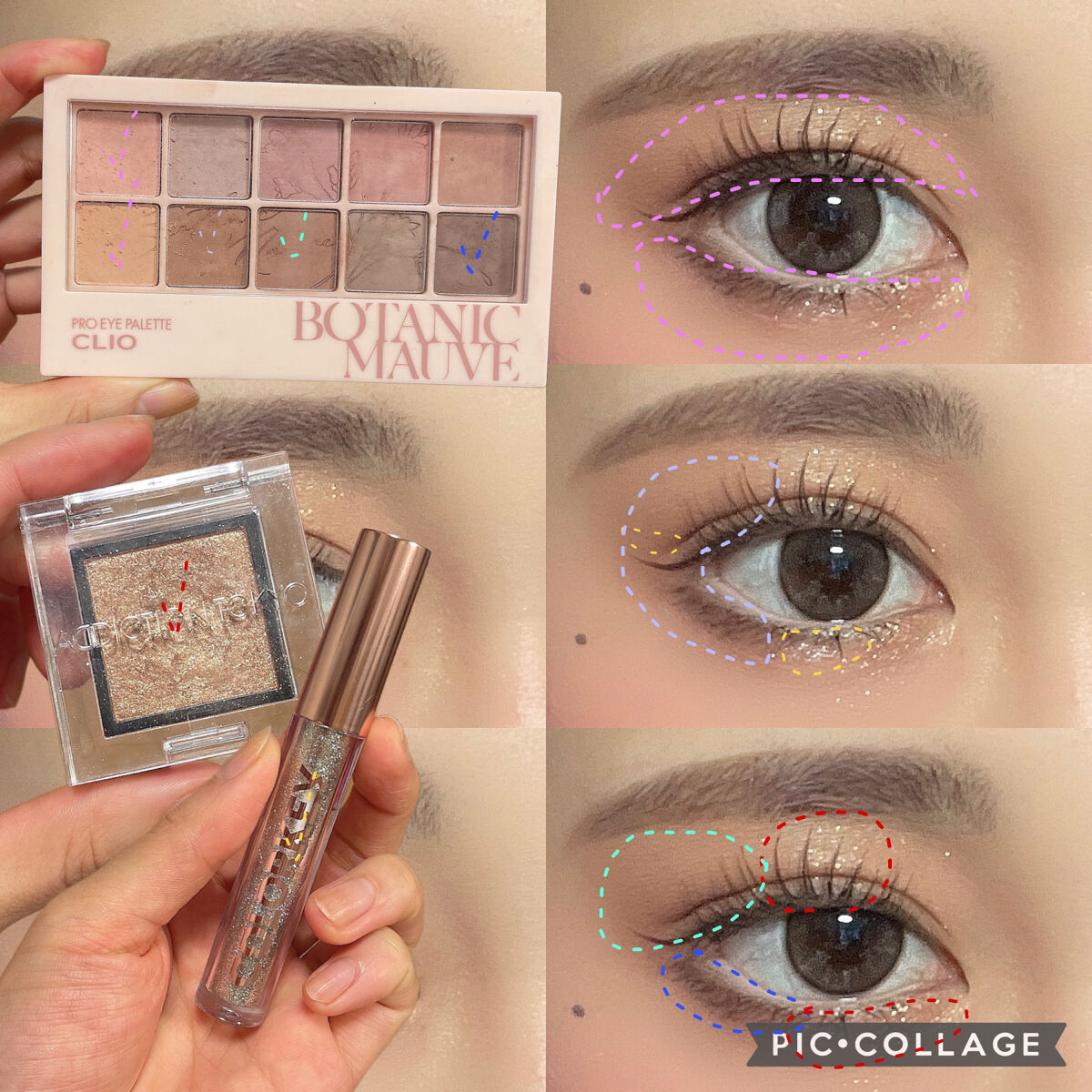 スパークリングギャラクシーリキッドアイシャドウ/COLORKEY/リキッドアイシャドウを使ったクチコミ（3枚目）