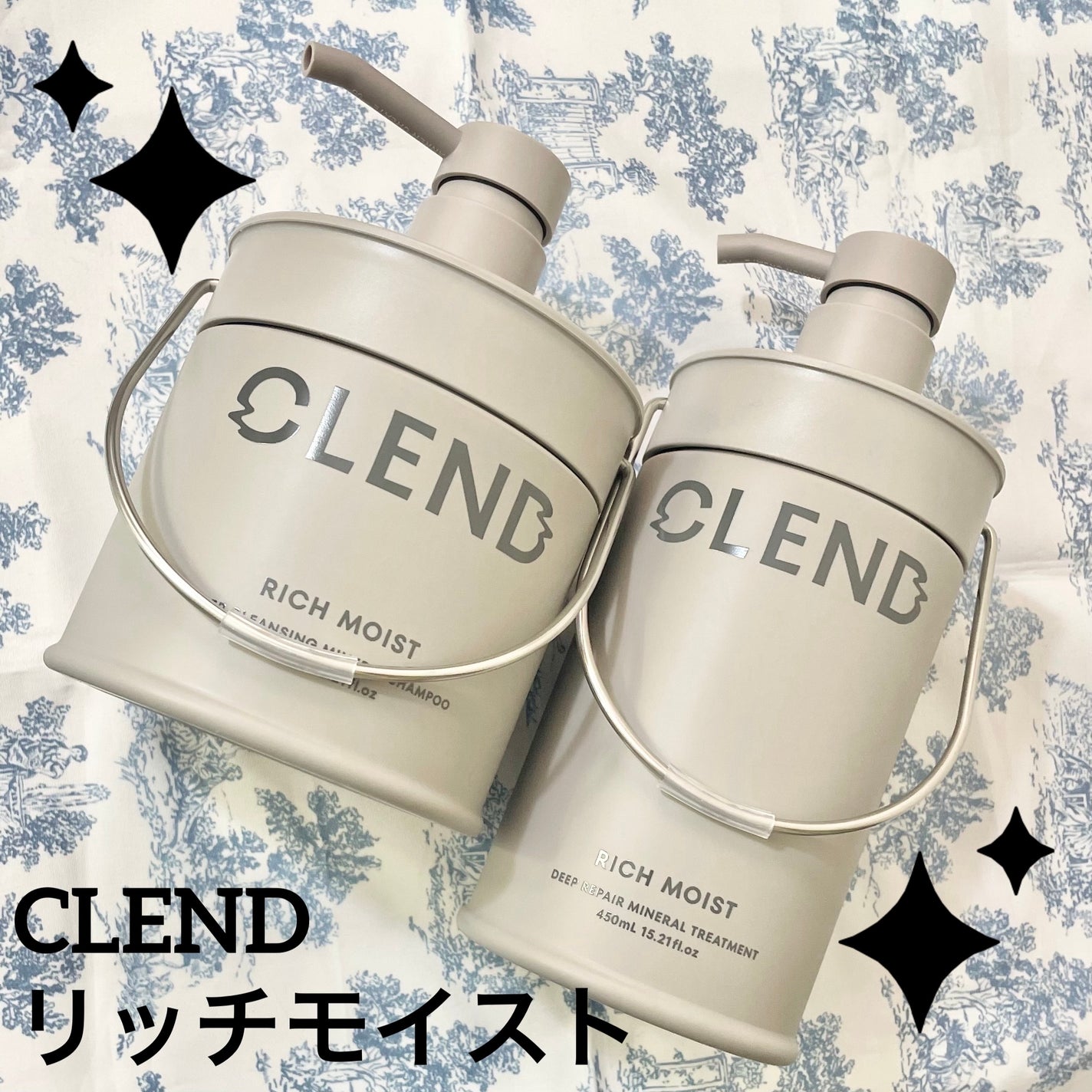 リッチモイスト ディープクレンジング ミネラル シャンプー/ディープリペア ミネラル トリートメント/CLEND/市販シャンプーを使ったクチコミ(1枚目)