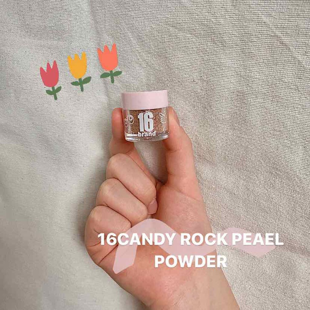 16CANDY ROCK PEAEL POWDER/16BRAND/単色アイシャドウを使ったクチコミ（1枚目）