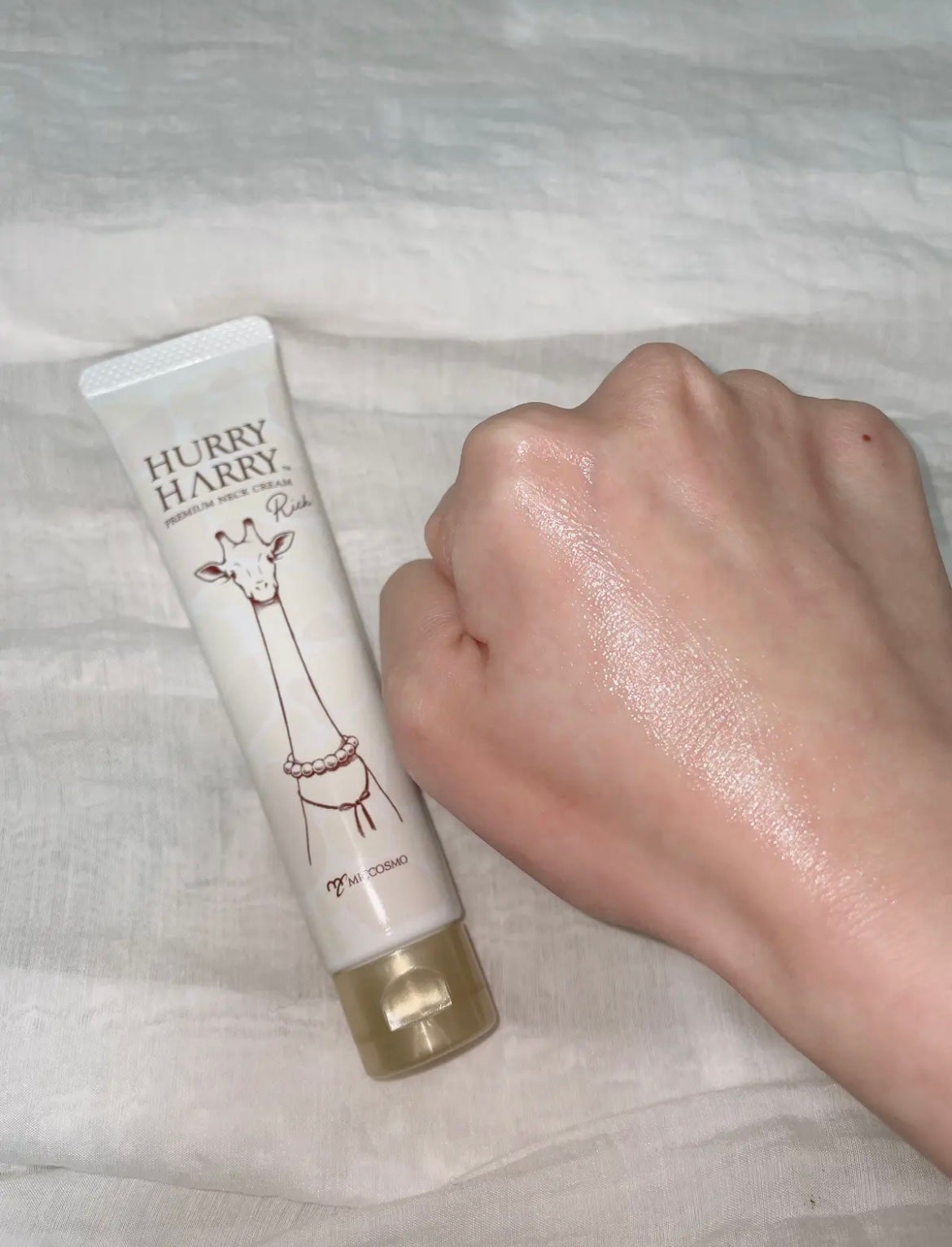 ハリーハリー 薬用おとなの美くびクリーム リッチ(医薬部外品)/ハリーハリー/ネック・デコルテケアを使ったクチコミ(3枚目)