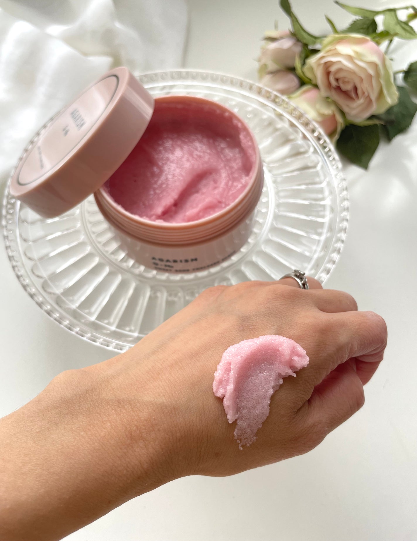 Q+Me スウィート ボム タラソ スクラブ/AGARISM/バスト・ヒップケアを使ったクチコミ(3枚目)