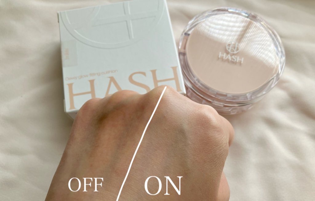 デューイーグロー フィッティング クッション/HASH/クッションファンデーションを使ったクチコミ（2枚目）