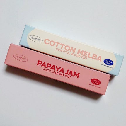 ジューシーラスティングティント/rom&nd/リップティントを使ったクチコミ(1枚目)