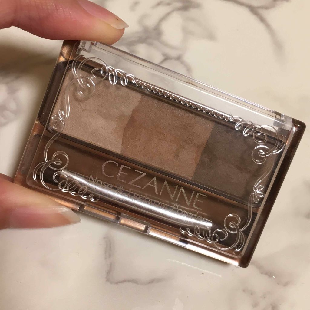 ノーズ＆アイブロウパウダー/CEZANNE/パウダーアイブロウを使ったクチコミ（1枚目）