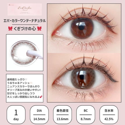 エバーカラーワンデー ナチュラル/エバーカラー/ワンデー(1DAY)カラコンを使ったクチコミ(4枚目)