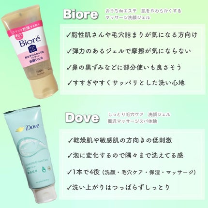 おうちdeエステ 肌をやわらかくする マッサージ洗顔ジェル /ビオレ/その他洗顔料を使ったクチコミ(4枚目)