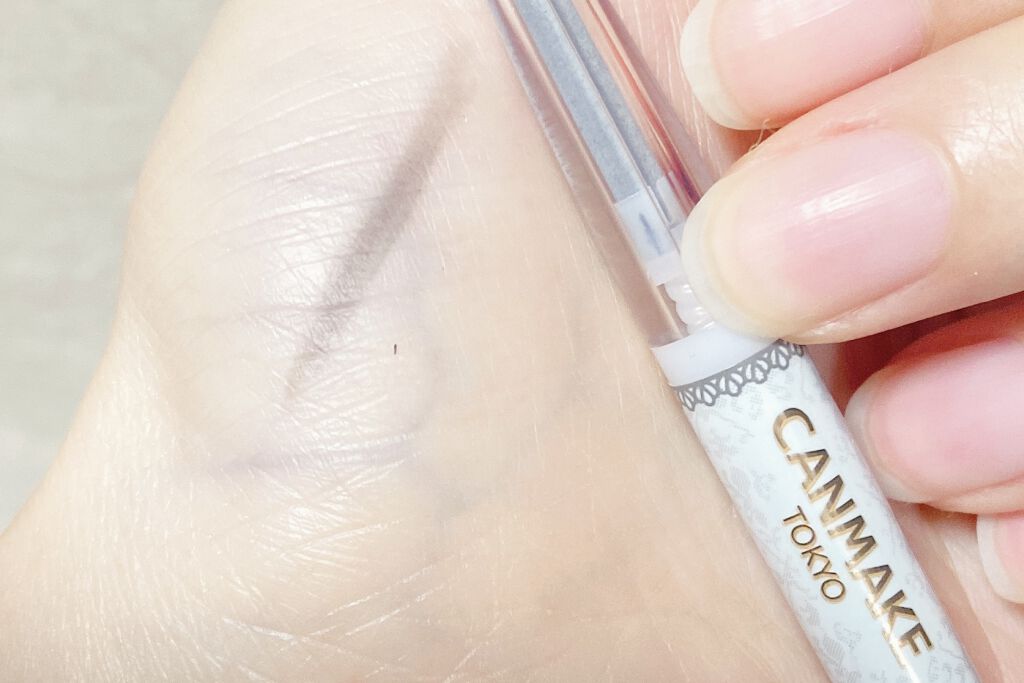 アイブロウペンシル 06 チャコールグレー/キャンメイク/アイブロウペンシルを使ったクチコミ（2枚目）