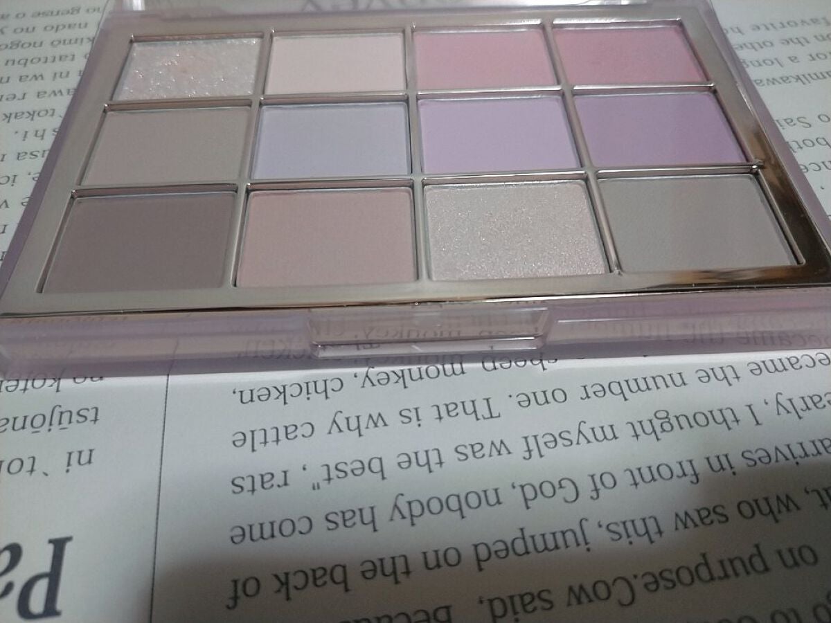 ソフトブラーリングアイパレット/wakemake/アイシャドウパレットを使ったクチコミ(2枚目)