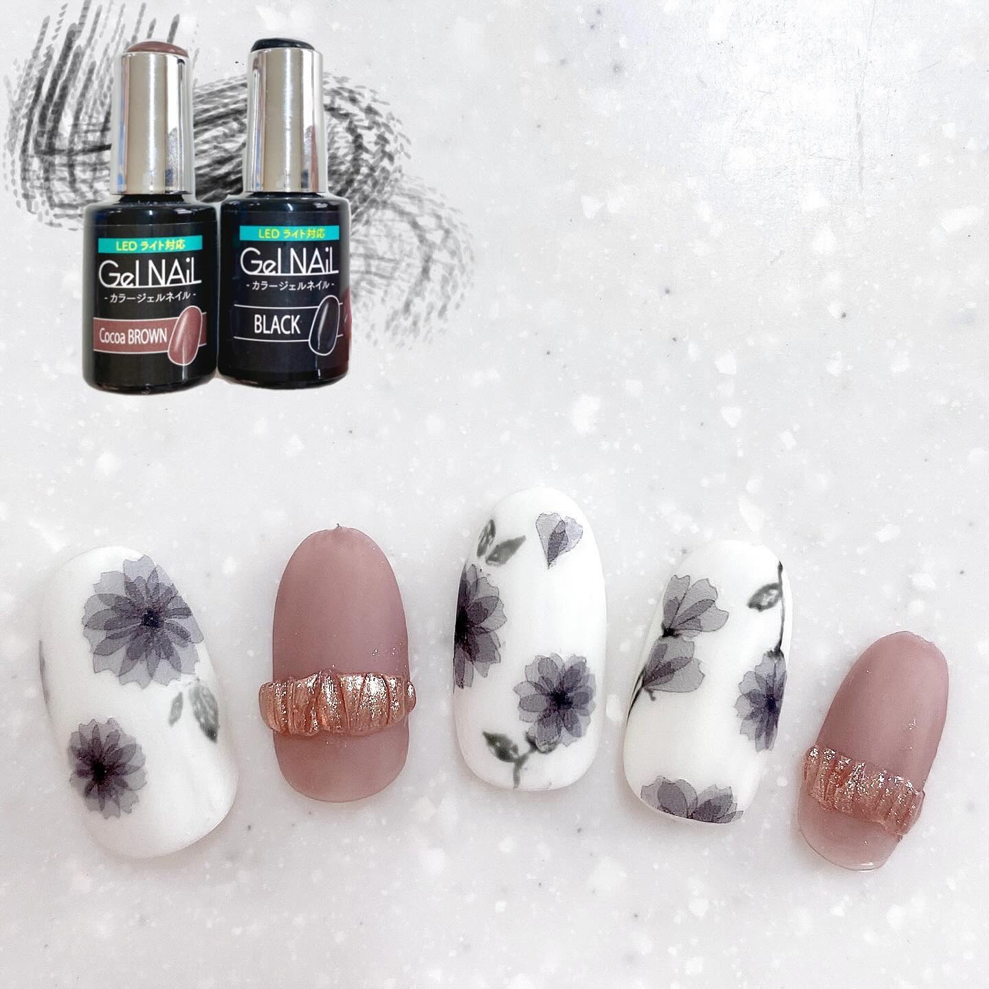 #セルフネイル,#春ネイル,#ジェルネイル,#プチプラネイル,#マットネイル,#セリアジェルネイル,#セリアネイル,#フラワーネイル,#ネイルのネイルデザイン