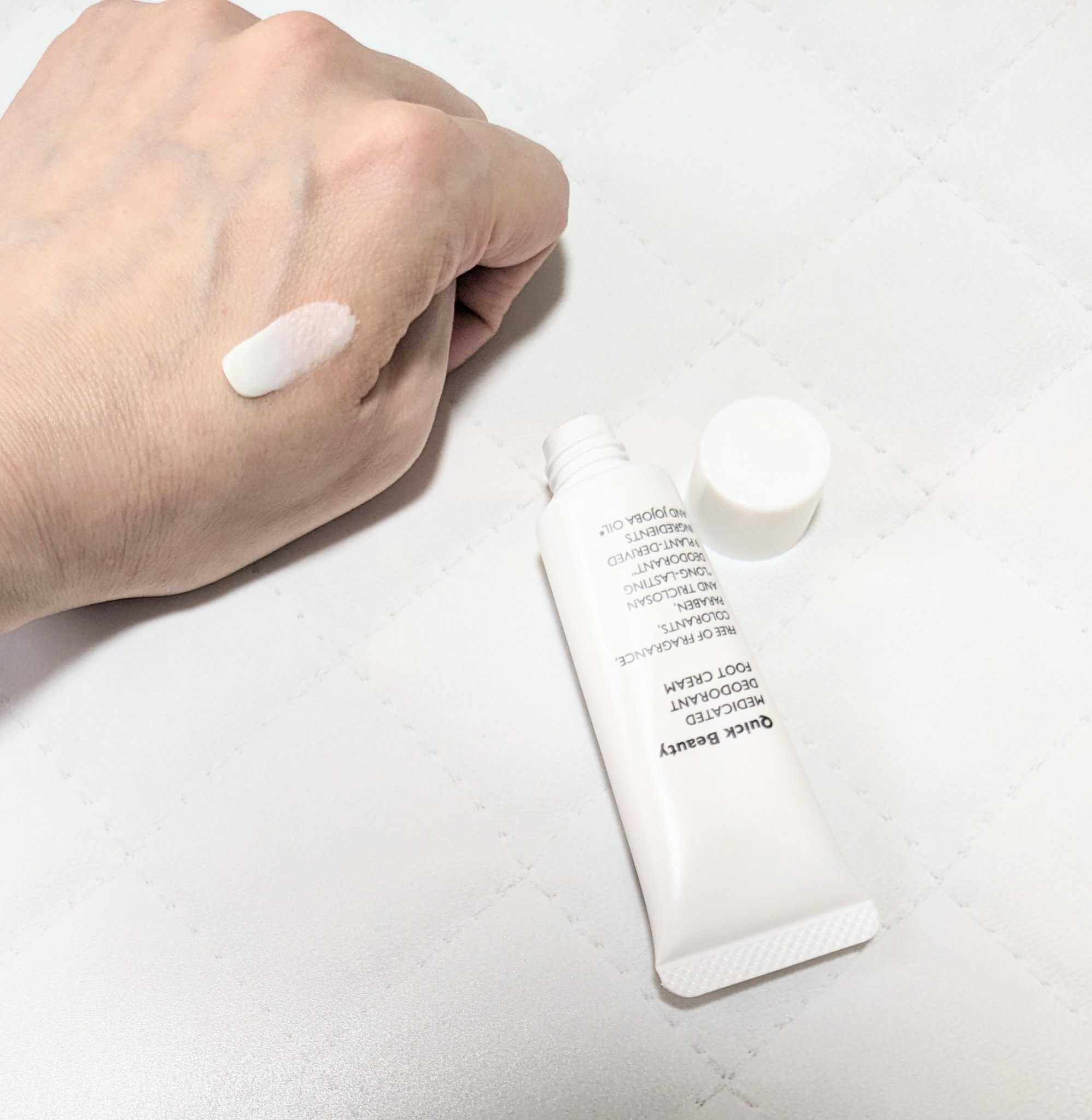 QB 薬用デオドラントフットクリーム 40C/クイックビューティー/デオドラント・制汗剤を使ったクチコミ（3枚目）