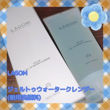 ラゴム ジェルトゥウォーター クレンザー(朝用洗顔)/LAGOM /洗顔フォームを使ったクチコミ（1枚目）