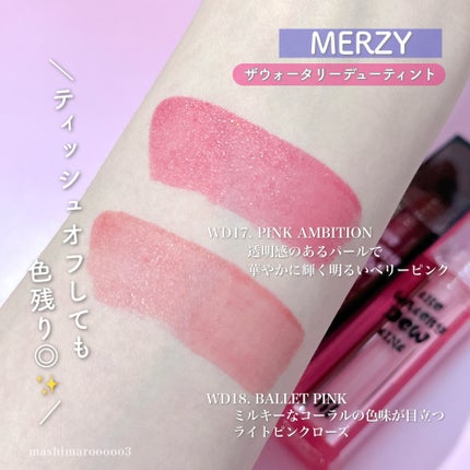 ザ ウォータリーデューティント/MERZY/リップティントを使ったクチコミ(7枚目)