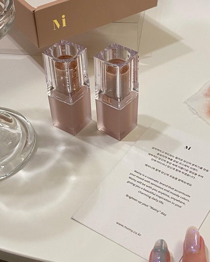 パーフェクト マット プランピング ベース リップスティック/Mainy/口紅を使ったクチコミ(5枚目)