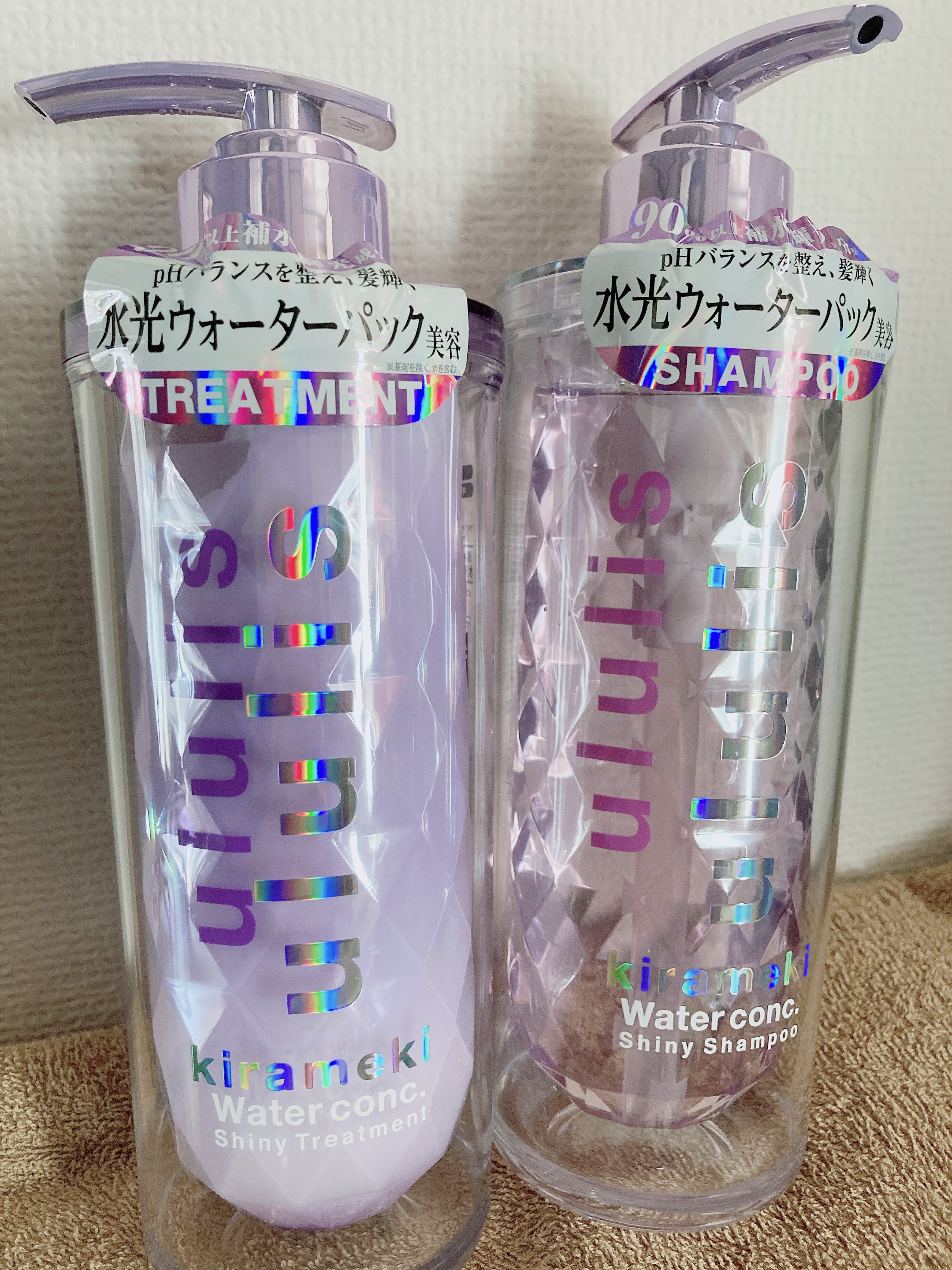 キラメキ ウォーターコンク シャイニー シャンプー/ヘアトリートメント/ululis/市販シャンプーを使ったクチコミ（1枚目）