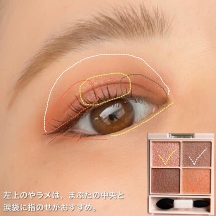 シルキースフレアイズ(マットタイプ)/キャンメイク/アイシャドウパレットを使ったクチコミ(5枚目)