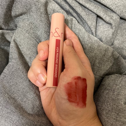 ジューシーラスティングティント/rom&nd/リップティントを使ったクチコミ(3枚目)