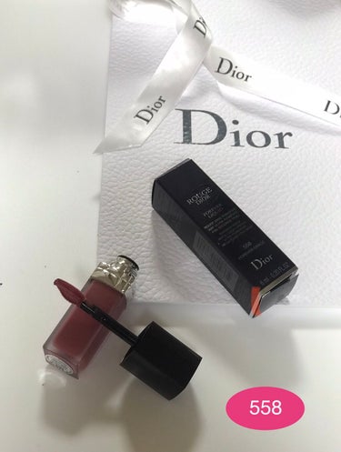 ルージュ ディオール フォーエヴァー リキッド 558 フォーエヴァー グレース/Dior/口紅を使ったクチコミ（2枚目）
