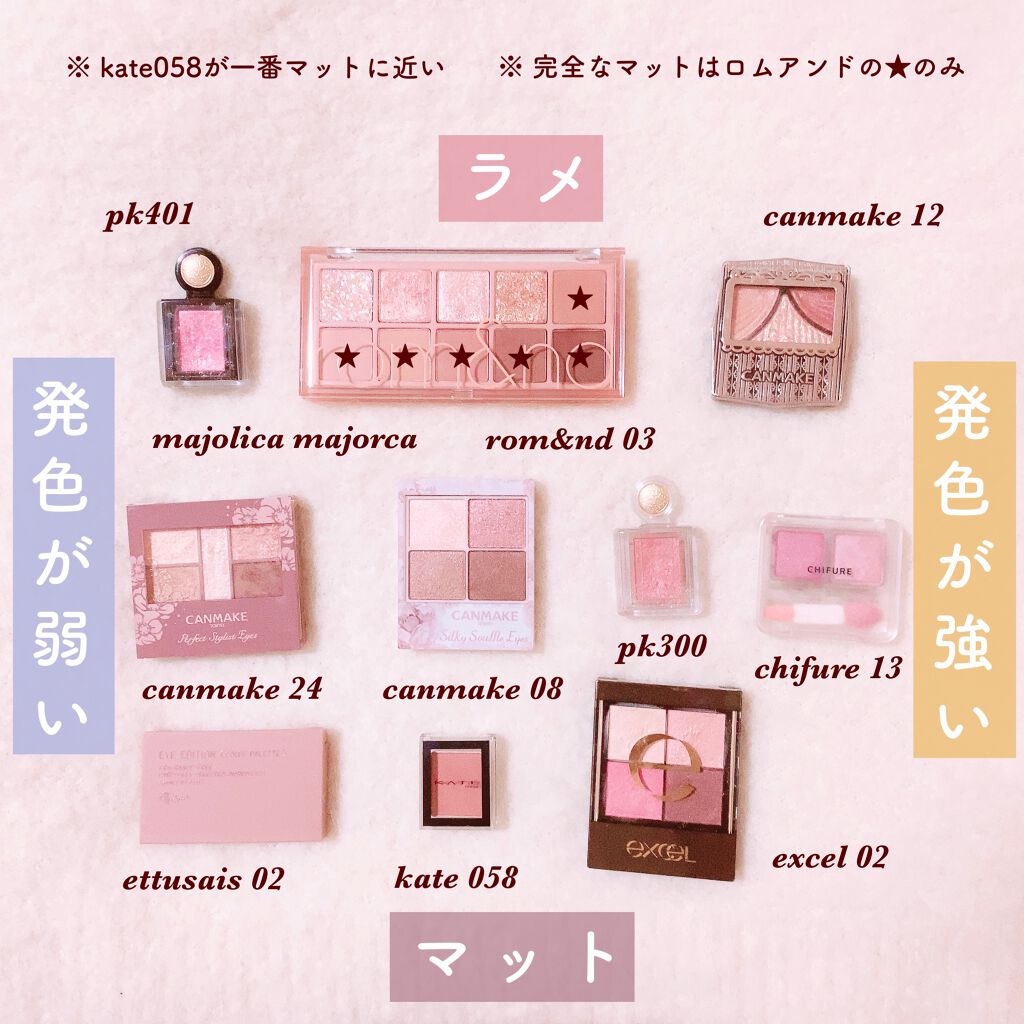 ジューシーピュアアイズ/キャンメイク/アイシャドウパレットを使ったクチコミ（2枚目）