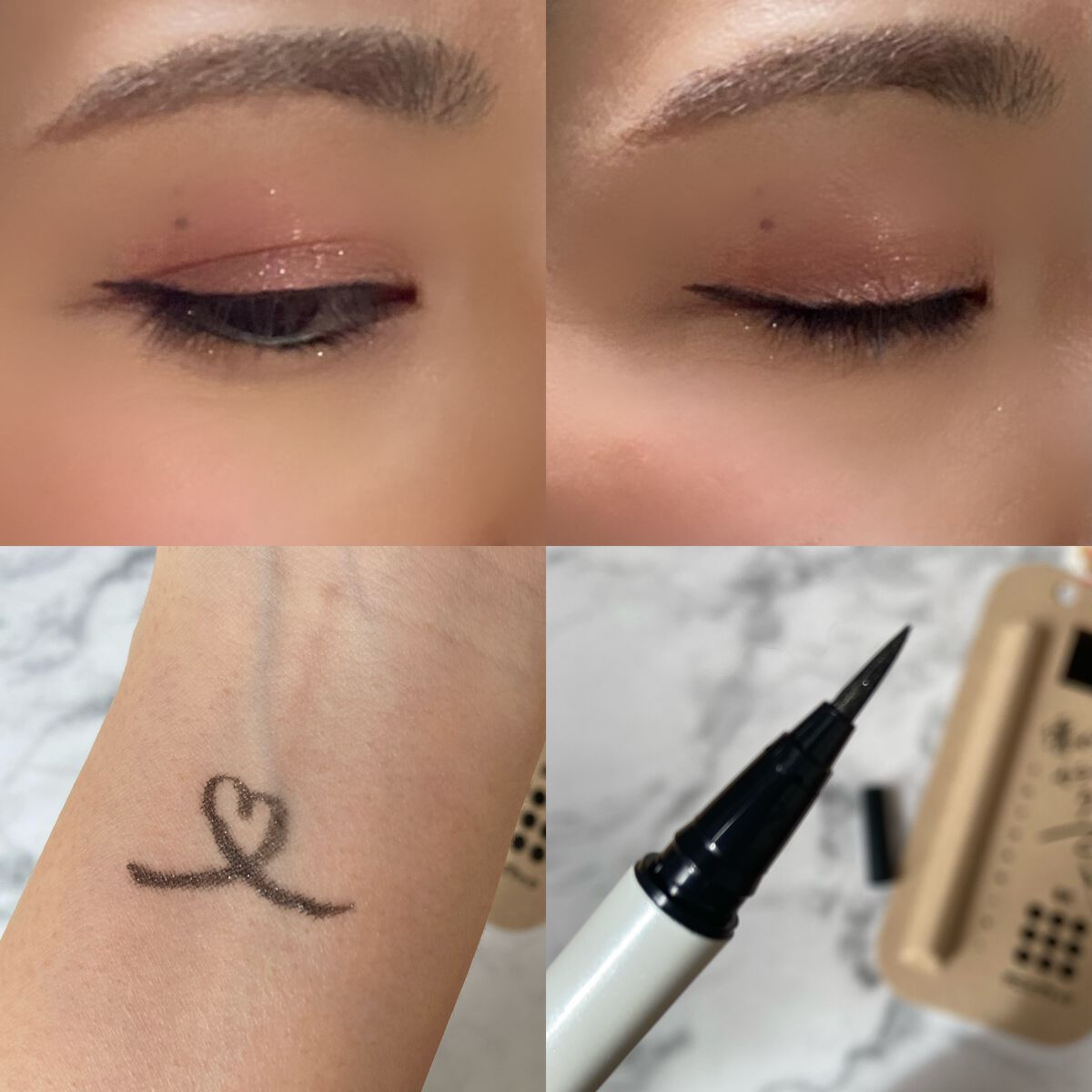 アイデザインライナー/COCOROIKI/リキッドアイライナーを使ったクチコミ(2枚目)