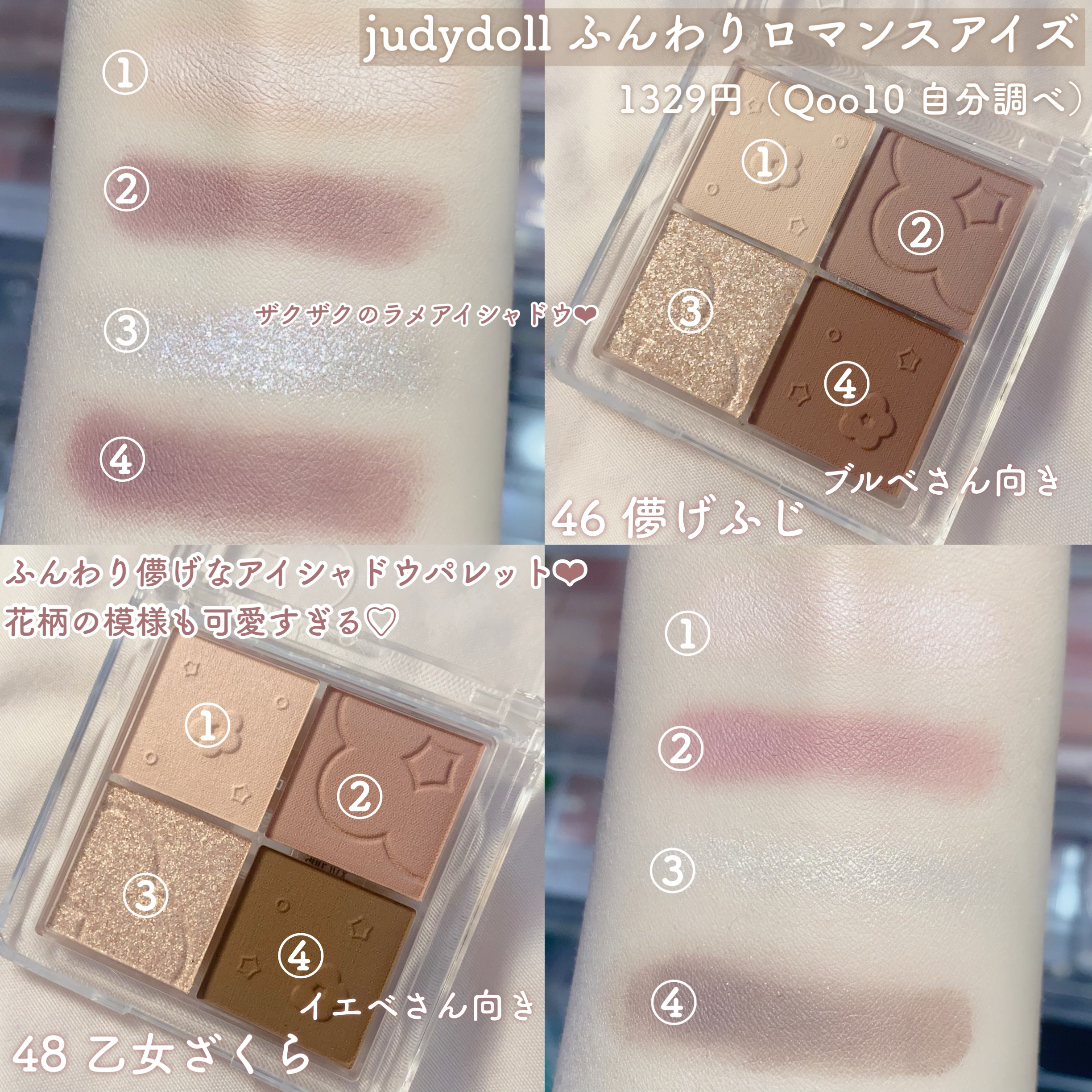 JUDYDOLL メリハリマスターパレット｜JUDYDOLL他、4商品を使った口コミ