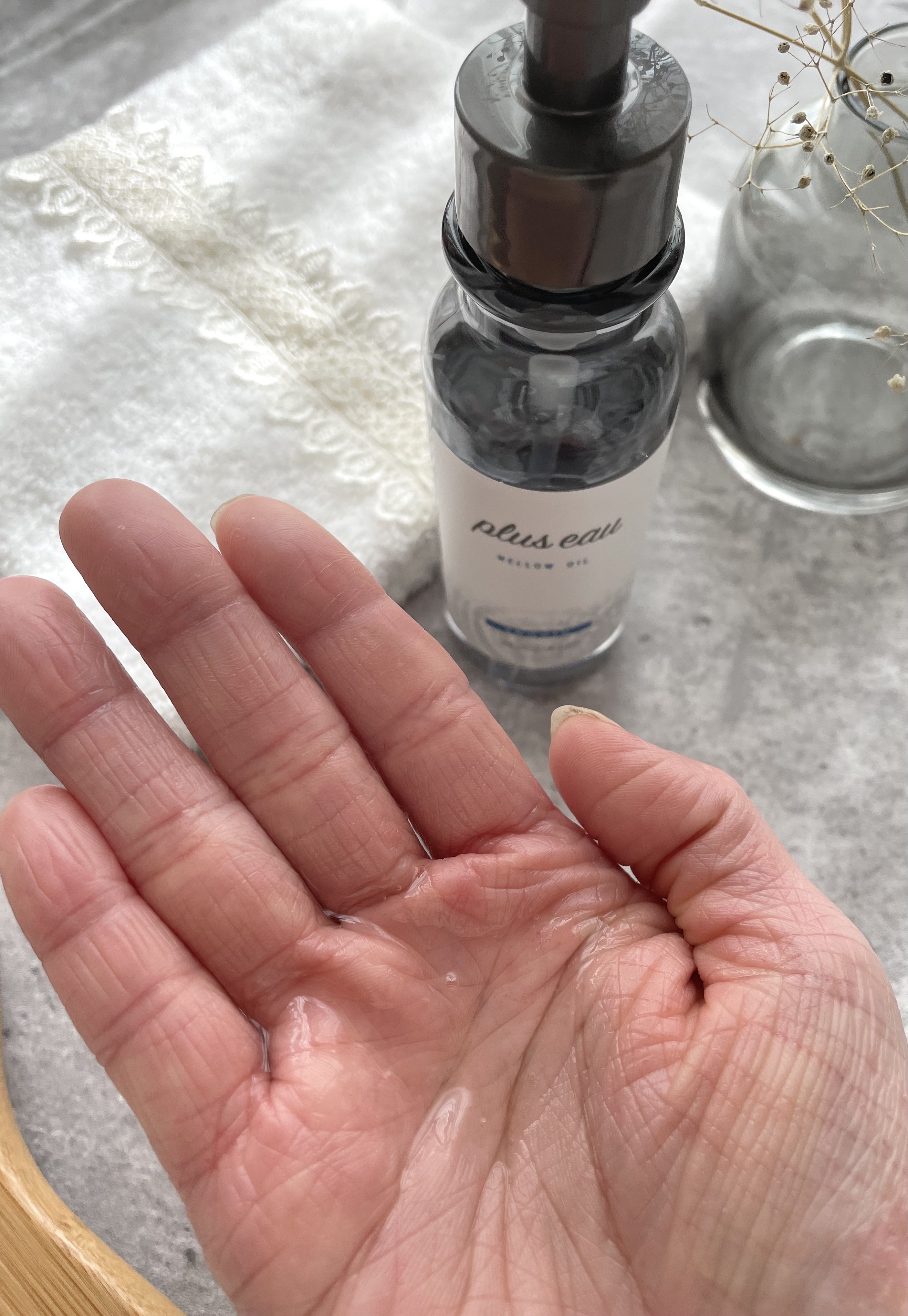 メロウオイル/plus eau/アウトバストリートメントを使ったクチコミ（2枚目）