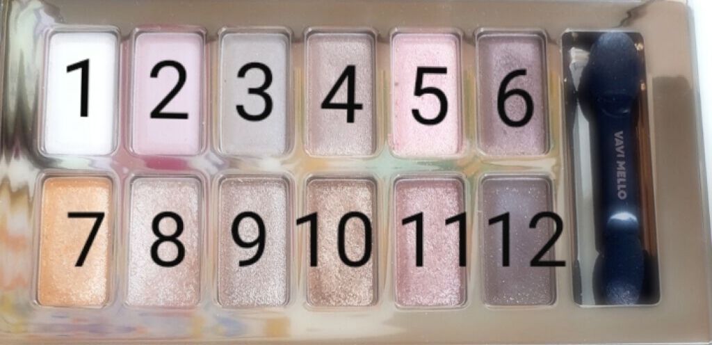 バレンタインボックス/VAVI MELLO/アイシャドウパレットを使ったクチコミ(3枚目)