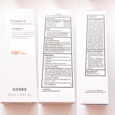 ビタミンEバイタライジングUVクリーム　SFP50＋/COSRX/日焼け止め・UVケアを使ったクチコミ（2枚目）