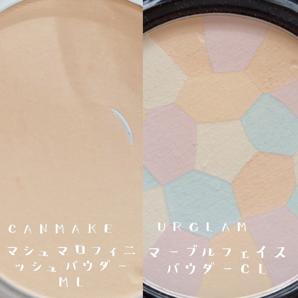 UR GLAM　MARBLE FACE POWDER/U R GLAM/プレストパウダーを使ったクチコミ（2枚目）