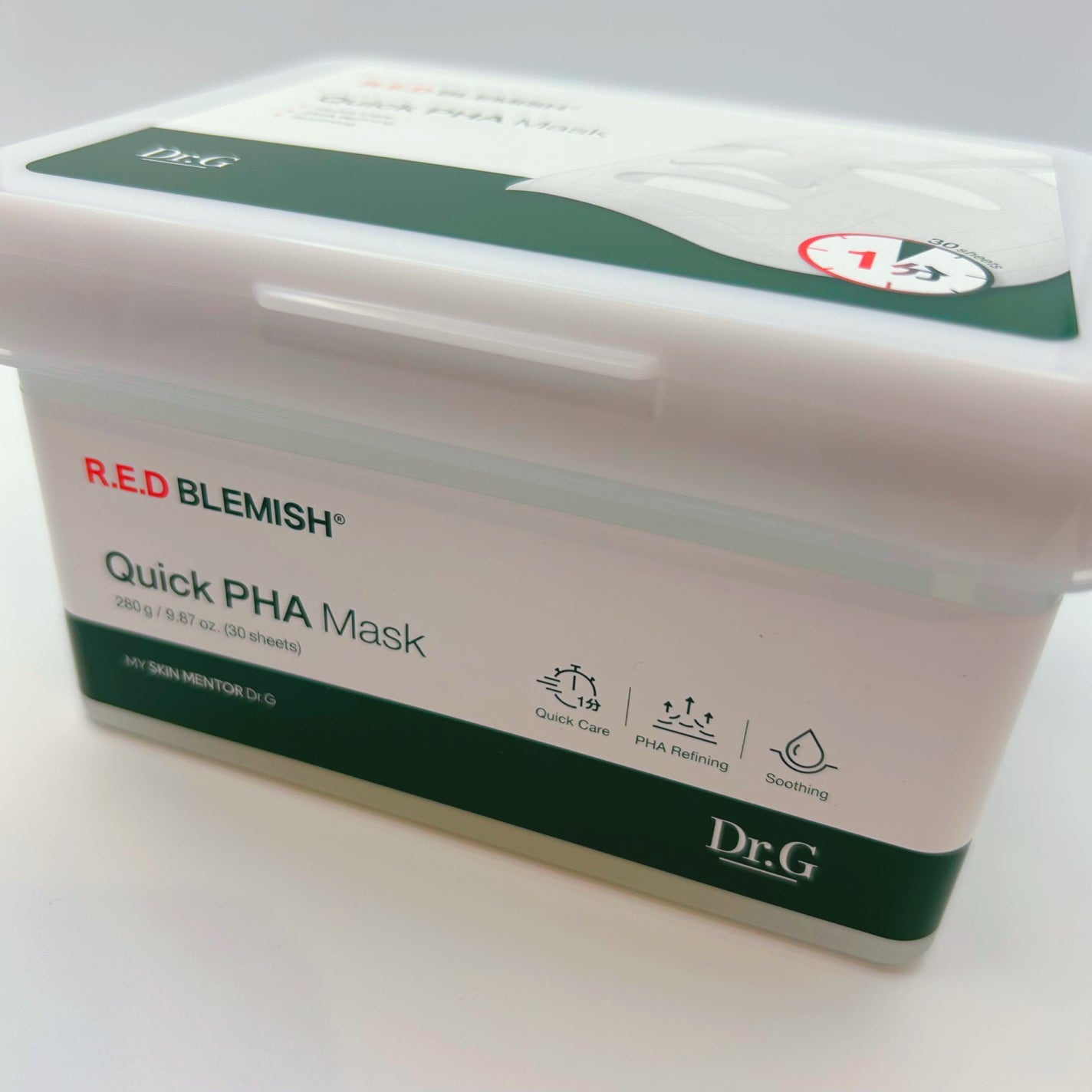 レッドブレミッシュクイックPHAシートマスク/Dr.G/シートマスク・パックを使ったクチコミ(2枚目)