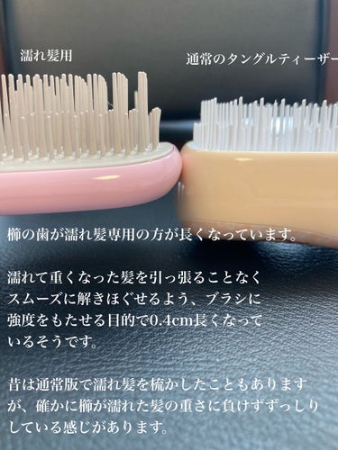 タングルティーザー ザ・アルティメットディタングラー ペブルグレースウィート/TANGLE TEEZER/ヘアブラシを使ったクチコミ（2枚目）