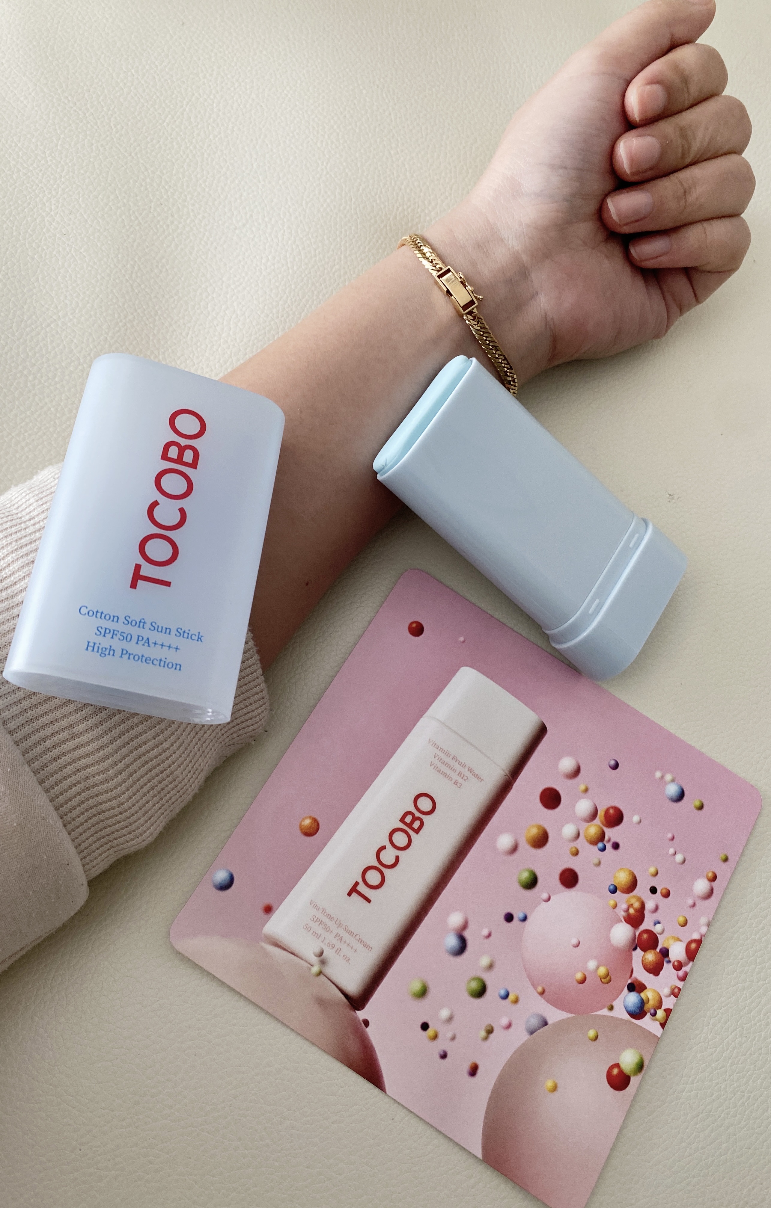 コットンソフトサンスティック/TOCOBO/日焼け止めスティックを使ったクチコミ（1枚目）