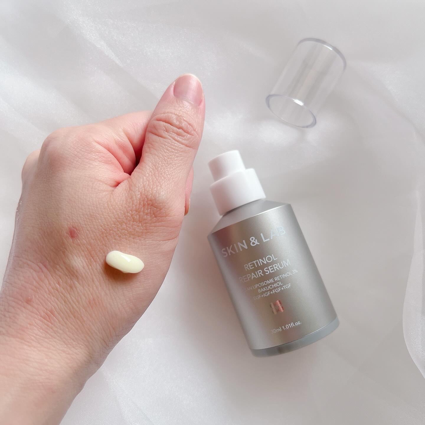 ヴィーガンリポソームレチノールセラム/SKIN&LAB/美容液を使ったクチコミ（2枚目）