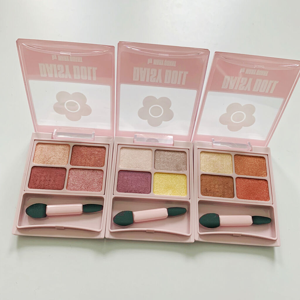 デイジードール アイカラー パレット P-01 オーキッドパープル/DAISY DOLL by MARY QUANT/アイシャドウパレットを使ったクチコミ（2枚目）