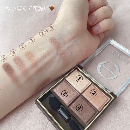 スキニーリッチシャドウ/excel/アイシャドウパレットを使ったクチコミ(4枚目)