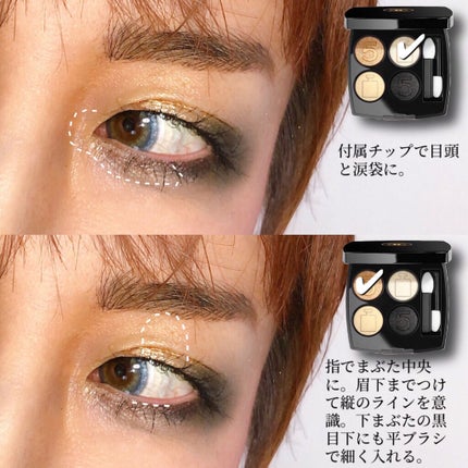 レ キャトル オンブル/CHANEL/アイシャドウパレットを使ったクチコミ(4枚目)