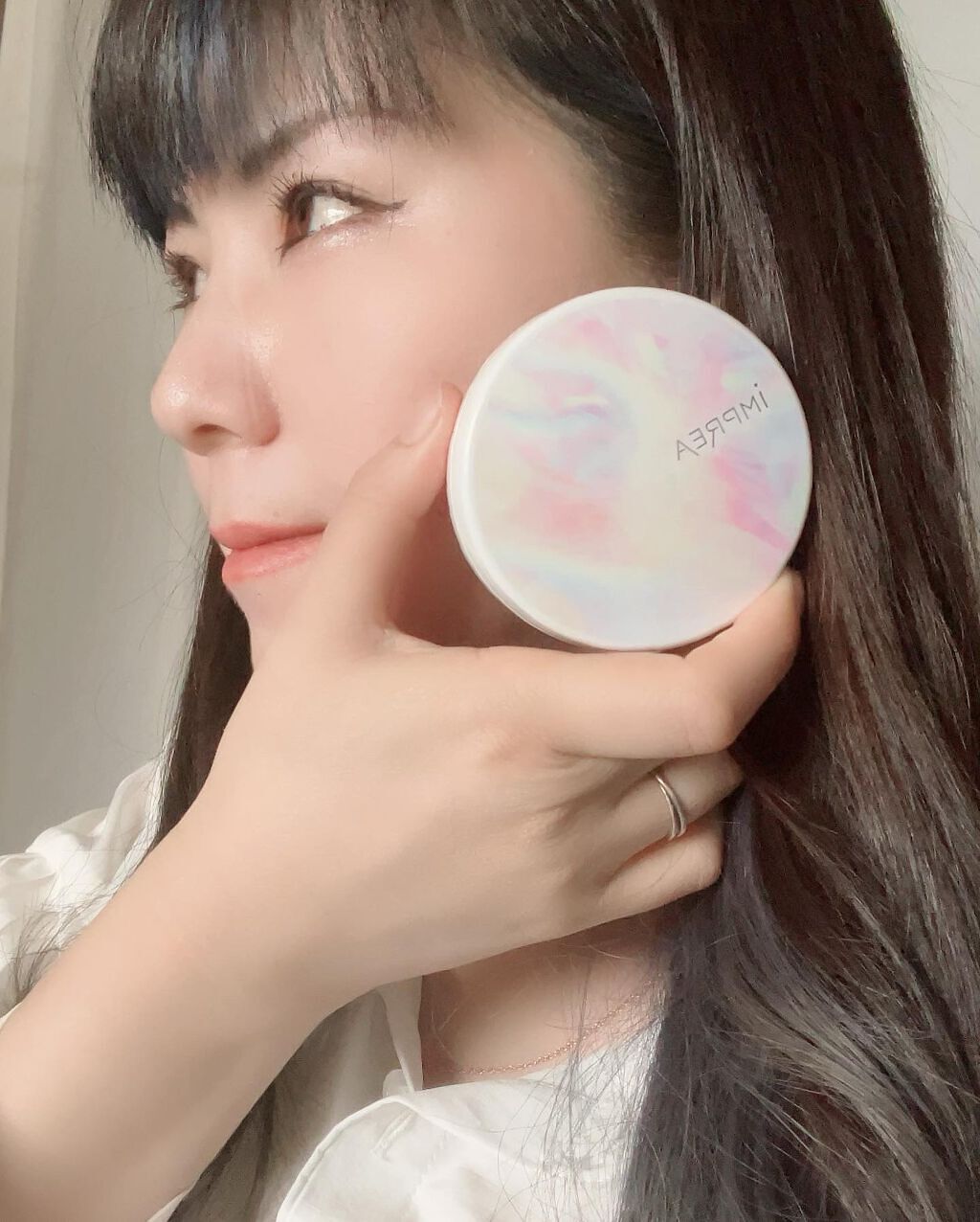 トーンアップ CC クッション ファンデーション/iMPREA/クッションファンデーションを使ったクチコミ（3枚目）