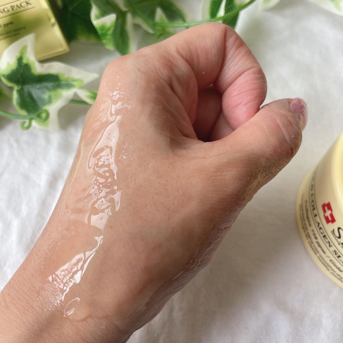 SNP ゴールド コラーゲン スリーピング パック/SNP/シートマスク・パックを使ったクチコミ(4枚目)