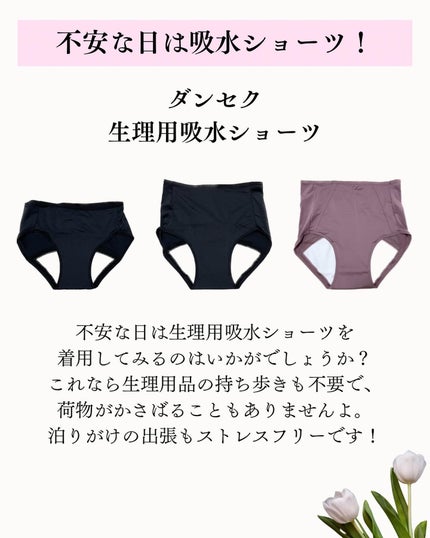 サニタリー吸水ショーツ/dansaek/その他生理用品を使ったクチコミ(3枚目)