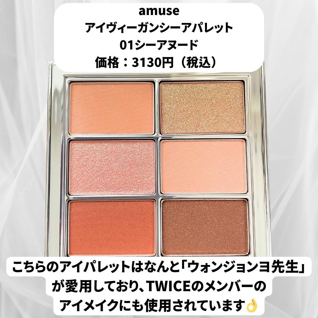 アイ ヴィーガン シアーパレット/AMUSE/アイシャドウパレットを使ったクチコミ(2枚目)