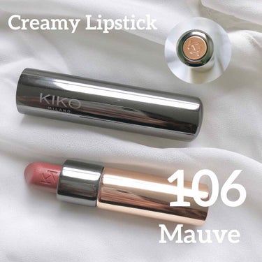 KIKO KIKO creamy lipstickのクチコミ「♡ KIKO : Gossamer Emotion Creamy Lipstick 106 M.....」（2枚目）