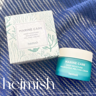 heimish マリンケア ディープモイスチャー ナリシングメルティング クリームのクチコミ「Heimish
Marine care deep moisture nourishing me.....」（1枚目）