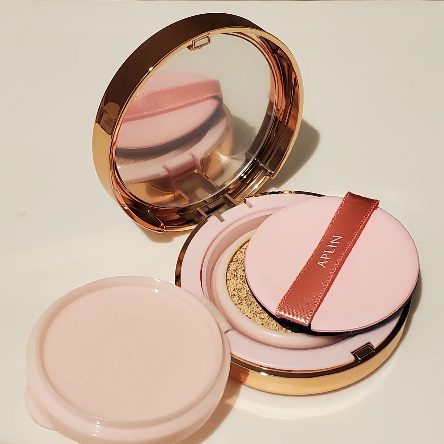 ピンクティーツリーカバークッション/APLIN/クッションファンデーションを使ったクチコミ（2枚目）