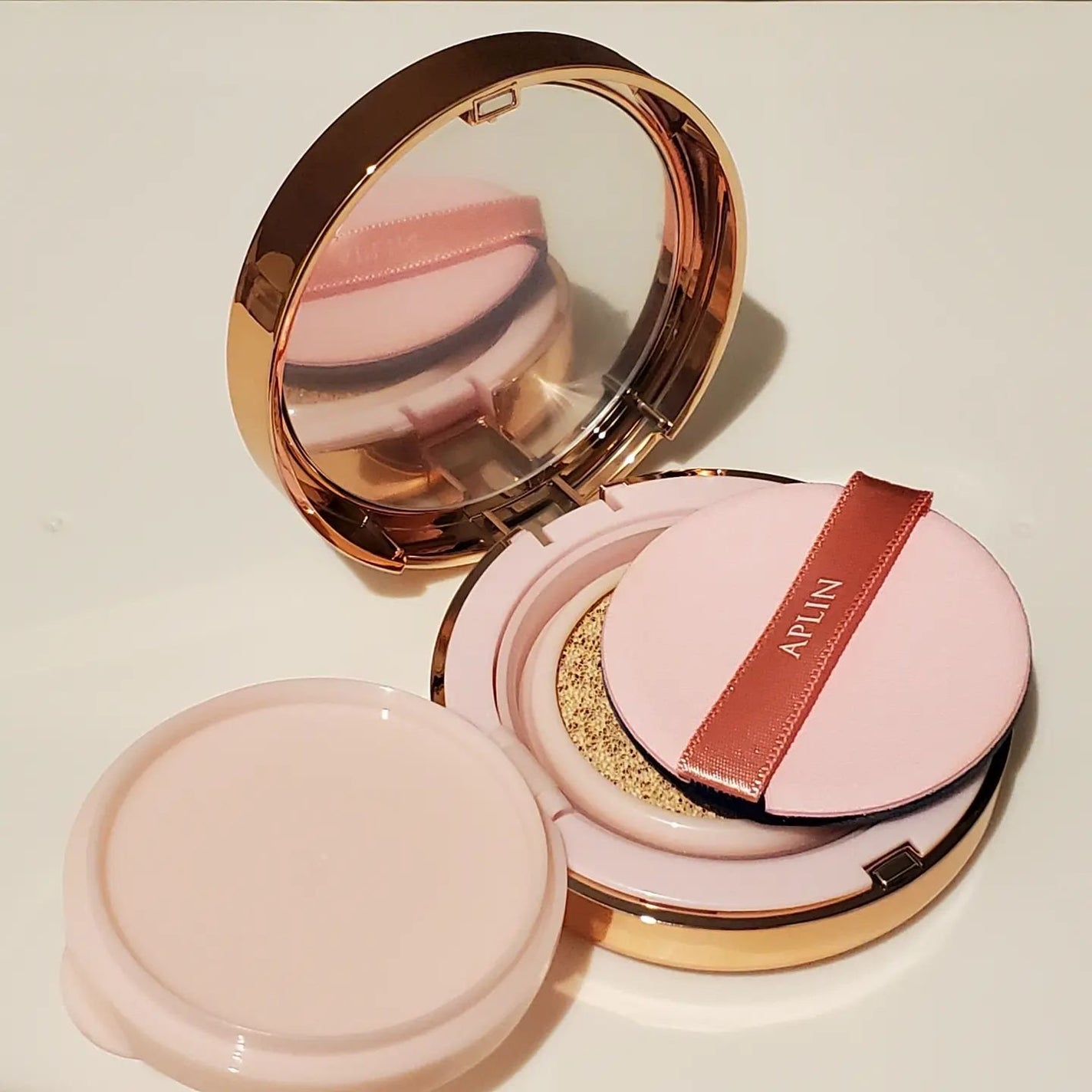 ピンクティーツリーカバークッション/APLIN/クッションファンデーションを使ったクチコミ(2枚目)